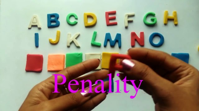 Clay ABC Song Clay ABC Clay doh ABC Play Doh Clay ABCDE Plastic Alphabet Playdoh Dough A B C Alfabet