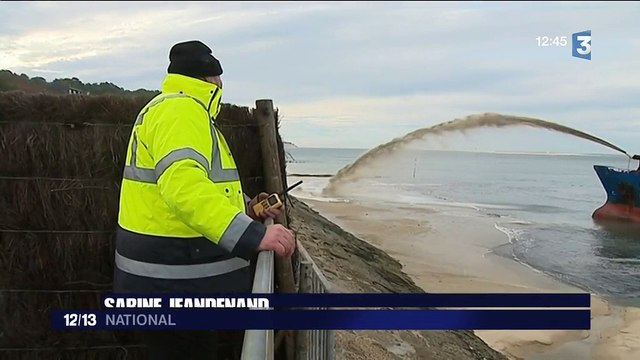 Gironde : opération de réensablement dans le bassin d'Arcachon
