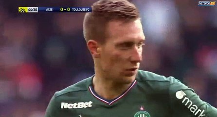 Robert Beric  Goal HD - St. Etienne 1 - 0	 Toulouse 14.01.2017 HD