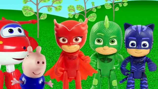 2 episódios robô George Pig e dinossauro fogo e gelo toykids em português