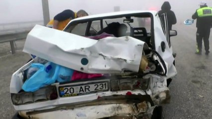 Yoğun Sis Kazayı Beraberinde Getirdi: 2 Yaralı