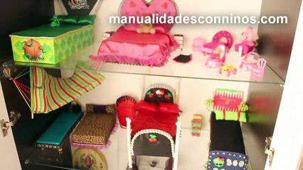 Скачать видео: Tour de mi nueva casa de Muñecas Monster High, Barbie y American Girl new + Camas para Muñecas