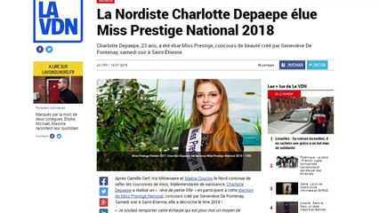 Charlotte Depaepe sacrée Miss Prestige National