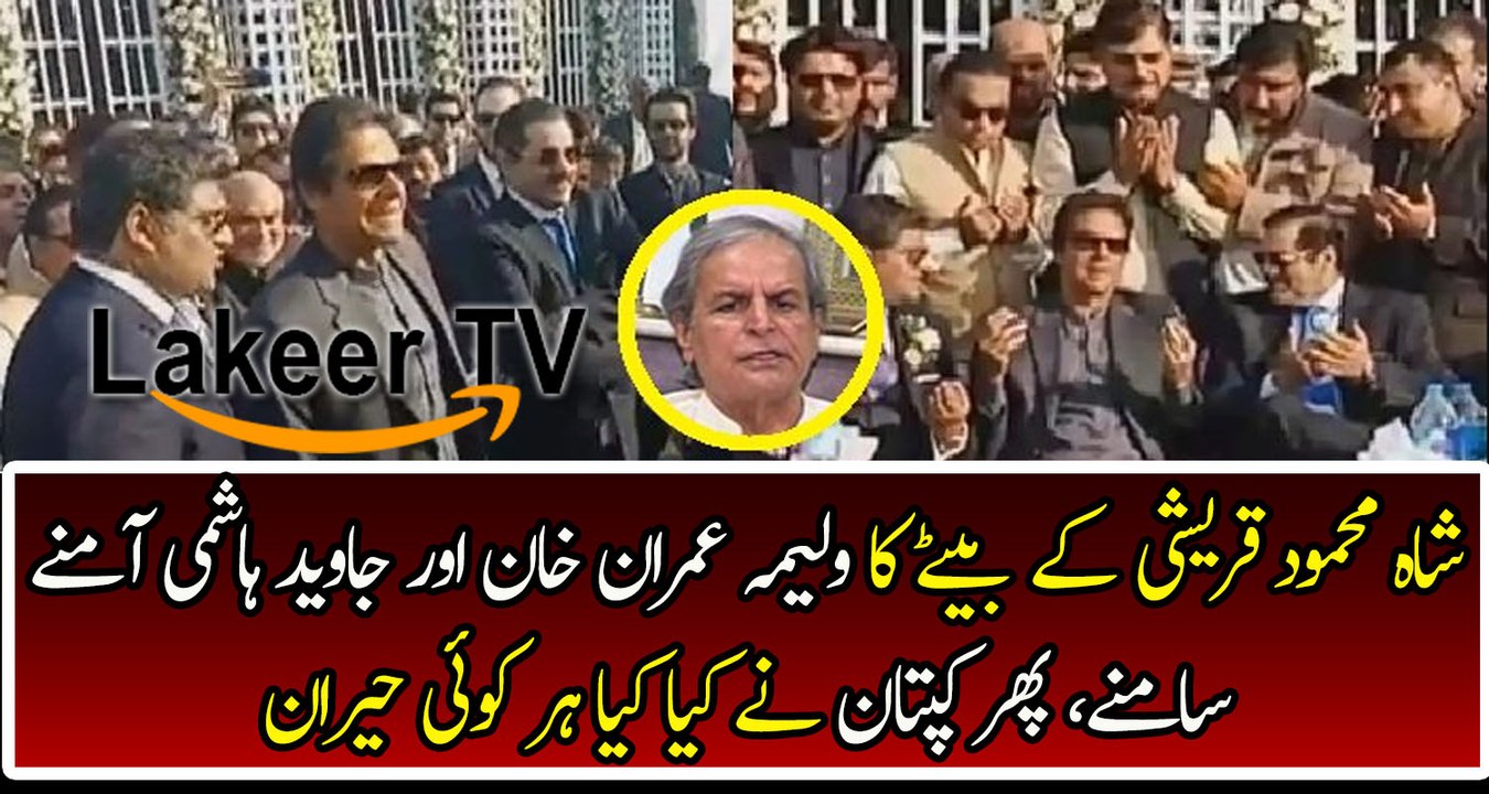 Imran Khan Face to Face with Javed Hashmi In Shah Mehmood Son's Walima Ceremony
