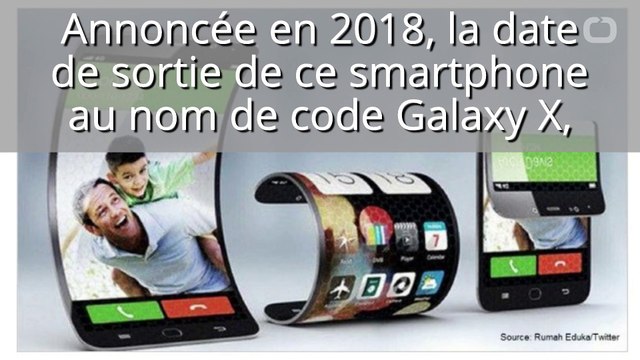 Le téléphone portable pliable de Samsung, pas avant 2019