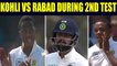 India vs South Africa 2nd test : Virat Kohli and Rabada exchange heated moment | Oneindia News