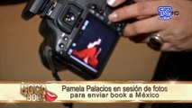 Pamela Palacios en sesión de fotos para enviar book a México