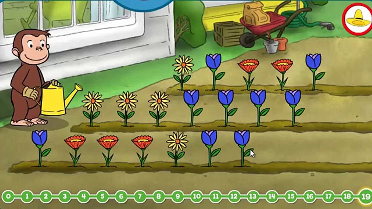 Curious George Learn how to count numbers in english Jorge el Curioso cuenta los números en inglés