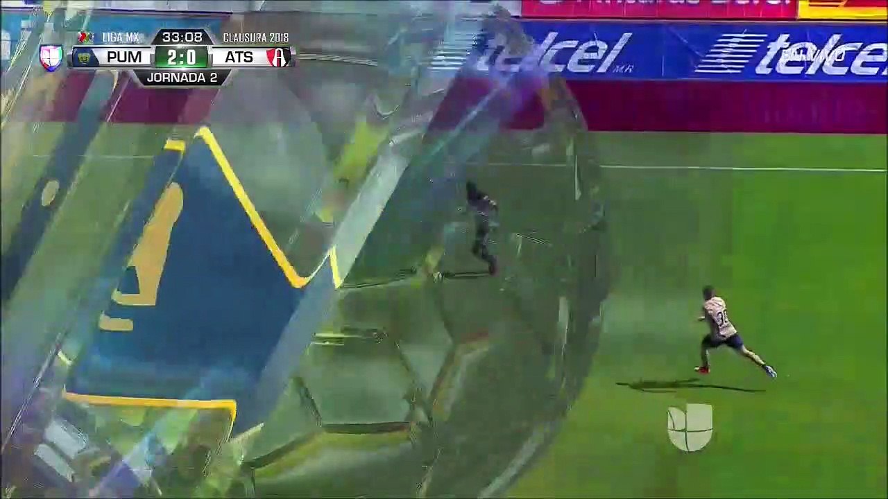 2-0 Matías Alustiza Goal Mexico  Primera Division  Clausura - 14.01.2018 UNAM Pumas 2-0 Club Atlas