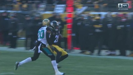 Le'Veon Bell bursts up the middle for 21 yards