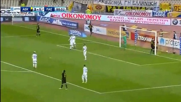 Sergio Araujo GOAL HD - AEK Athens FC 3-1 Giannina 14.01.2018