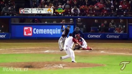 Con este imparable de @S_Elizalde24, se trajo 2 carreras a la registradora y empató la pizarra.