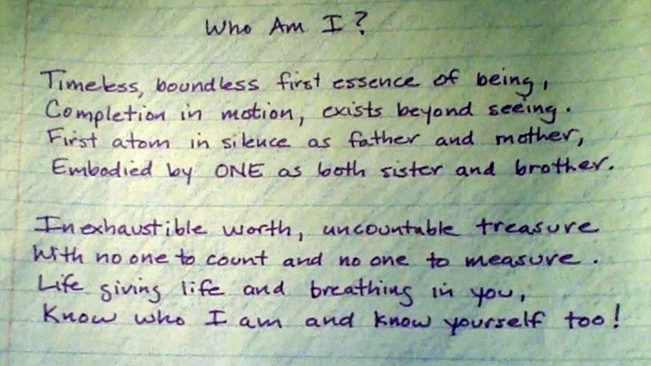 Who Am I?