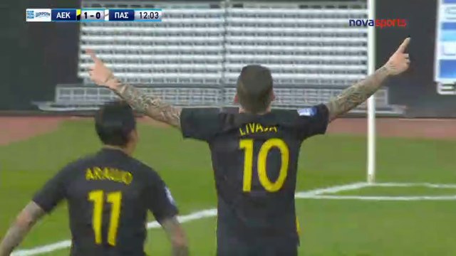1-0 Marko Livaja Goal - AEK Athens FC 1-0 PAS Giannina - 14.01.2018