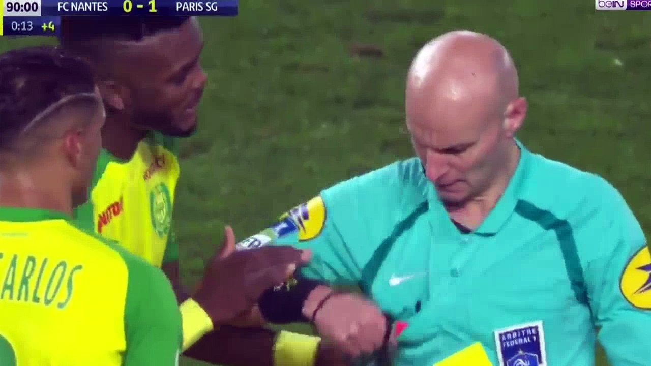 Referee kicks & sent-off the player thereafter he push him from the back!