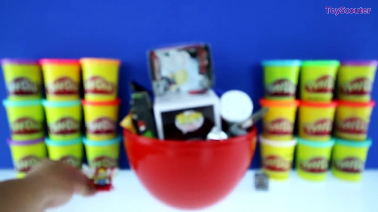 GIANT DEADPOOL Surprise Egg Play Doh - Marvel Toys Funko Pop WWE Transformers