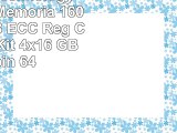 Kingston Technology ValueRAM Memoria 1600 MHz DDR3 ECC Reg CL11 DIMM Kit 4x16 GB 240pin