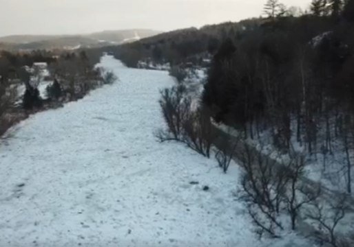 Ice Jam Triggers Flooding in Vermont's Winooski River