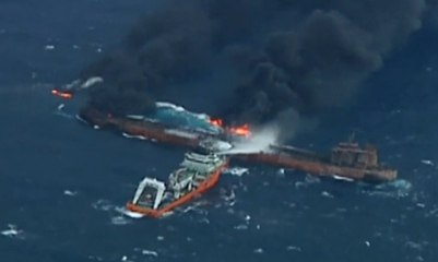 Usai Seminggu Kecelakaan, Kapal Tangki Minyak Iran Meledak