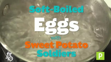 Soft Boiled Eggs With Sweet Potato Soldiers