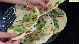 ЛЕПЕШКИ НА КЕФИРЕ С ЗЕЛЕНЬЮ Индийский ЛАВАШ НААН - Indian NAAN bread recipe - Banh xeo An do