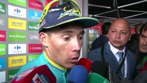 Miguel Angel Lopez entrevista en meta, etapa 17 Vuelta España 2017-YR12Sj