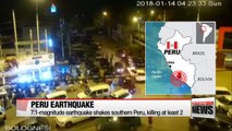 Deadly earthquake shakes southern Peru, killing at least 2