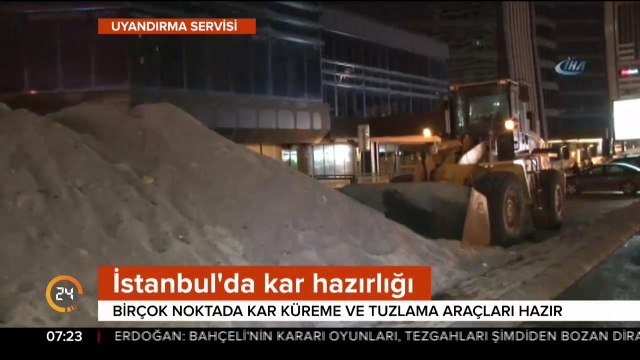 Kar küreme ve tuzlama araçları hazır