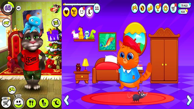 My Talking Tom Vs Bubbu ─ My Virtual Pet Android iPad iOS Gameplay HD