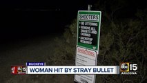 Woman hit by stray bullet in Buckeye