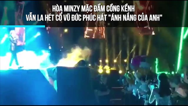 Hòa Minzy mặc đầm cồng kềnh vẫn la hét cổ vũ Đức Phúc hát Ánh nắng của em
