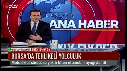 Bursa'da tehlikeli yolculuk