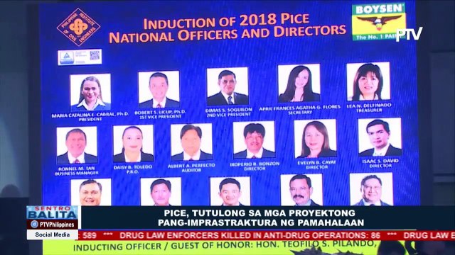 PICE, tutulong sa mga proyektong pang-imprastraktura ng pamahalaan