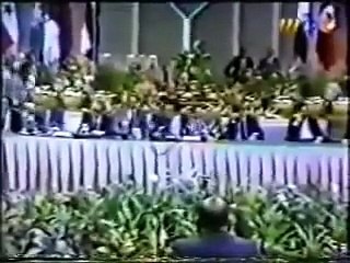 خلاف بين مبارك و القذافي اثناء استفتاء الجامعه العربيه علي التدخل الامريكي