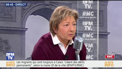 "C'est un inconscient." La maire de Calais "condamne" les propos de Yann Moix sur le traitement des migrants