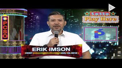 PCSO 4 PM Lotto Draw, January 15, 2018