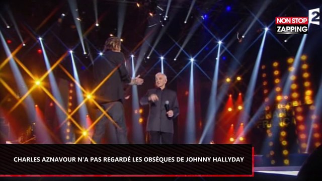 Johnny Hallyday : Charles Aznavour a refusé de regarder ses obsèques (Vidéo)