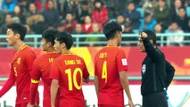 He Chao Red Card AFC  U23 Championship  Group A - 15.01.2018 China U23 1-0 Qatar U23