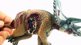 4 cool dinosaurs - Dead Triceratops, Stegosaurus corpse, Ichthyovenator and Quetzalcoatlus