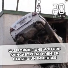 Californie : Une voiture s'encastre au premier étage d'un immeuble