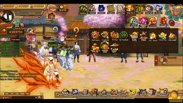 UnlimitedAnime Ninja Pet Santa Claus In Ranking Reward From Christmas Carnival VIP1
