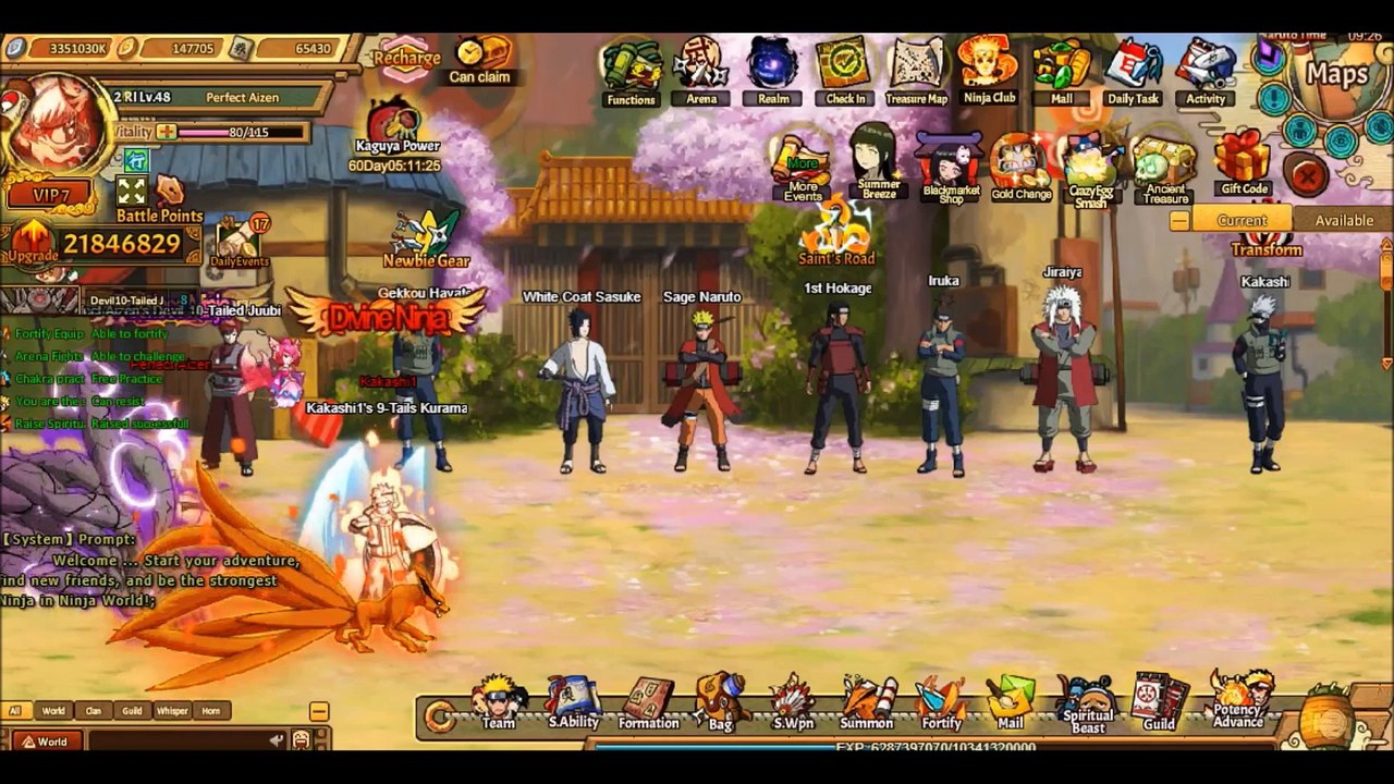 UnlimitedAnime Ninja New Update Soul Array Activation