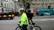 Angry Brexiteers steal cyclist's EU flag at demo