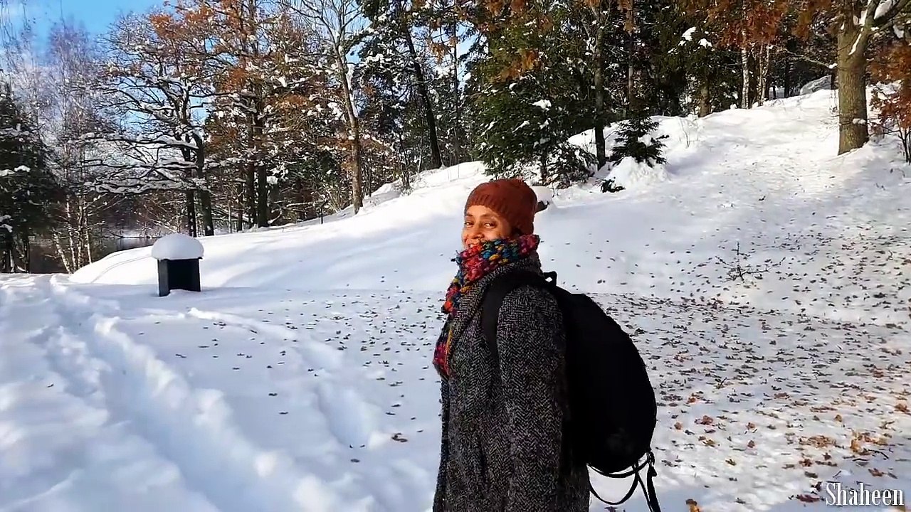 First Snow - First Winter Bath
