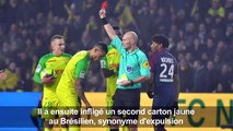 L1 - Nantes-PSG: l'arbitre tacle un joueur puis l'exclut