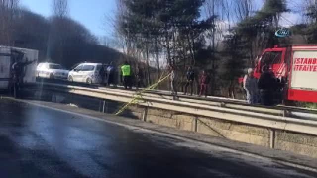 Sarıyer'de Dizi Setine Jeneratör Götüren Kamyon Devrildi: 1 Ölü