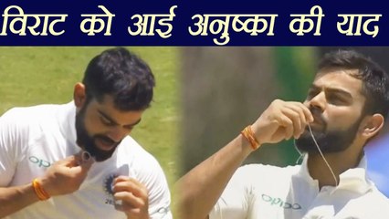 IND vs SA 2nd Test : Virat Kohli kisses Anushka Sharma's wedding Ring during LIVE match