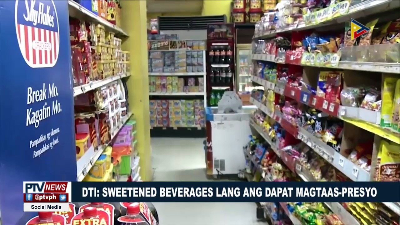 DTI: Sweetened beverages lang ang dapat magtaas-presyo