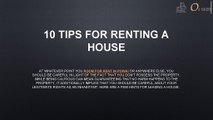 10 Tips For Renting A House