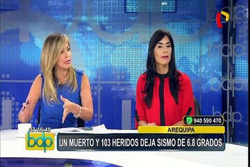 Experto se pronuncia  por demora del reporte del sismo en Arequipa